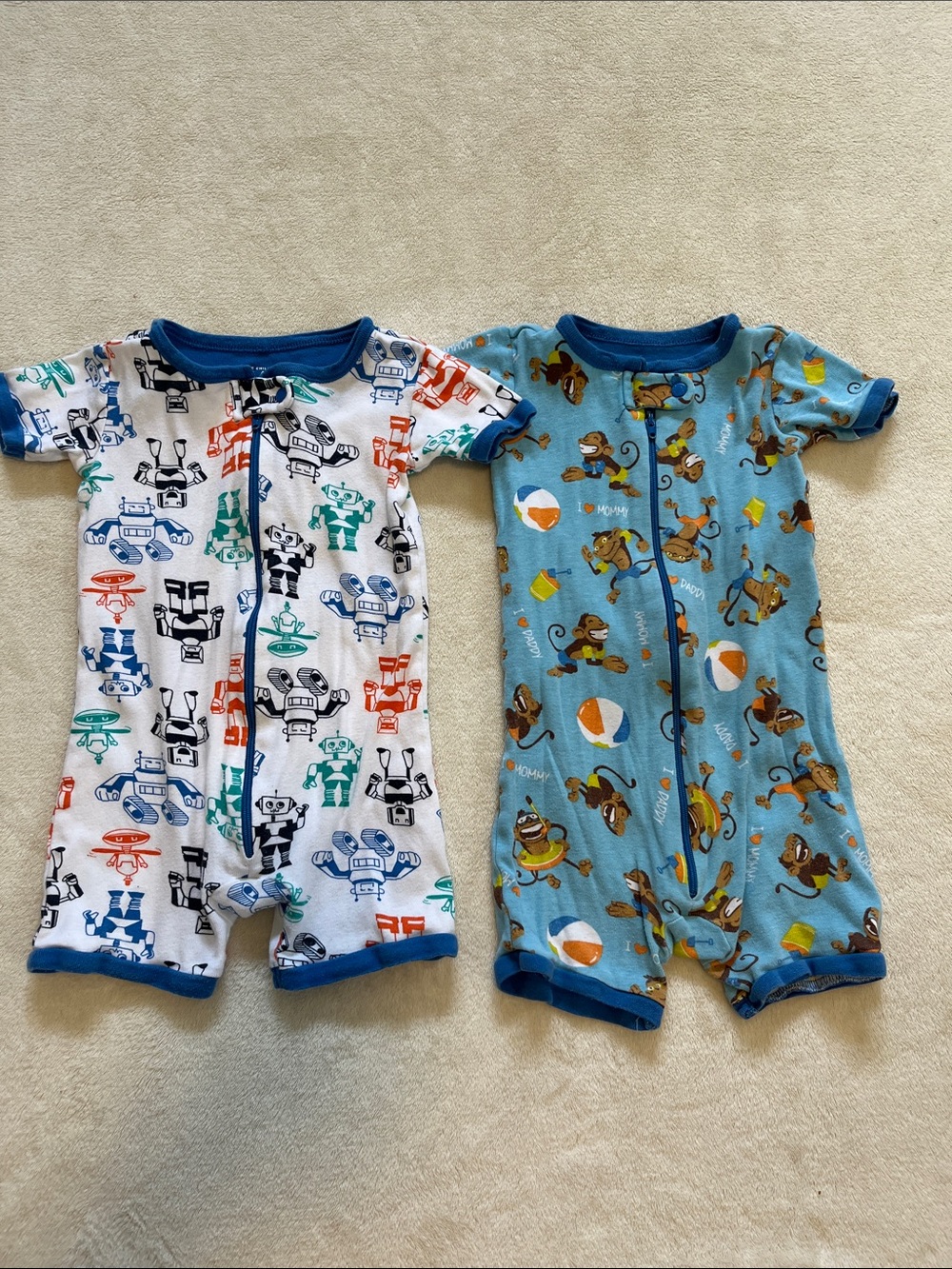 The Children’s Place | Cotton One-Piece Summer Pajamas Set